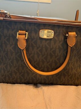 Michael Kors Brown/Tan Monogram  Bag